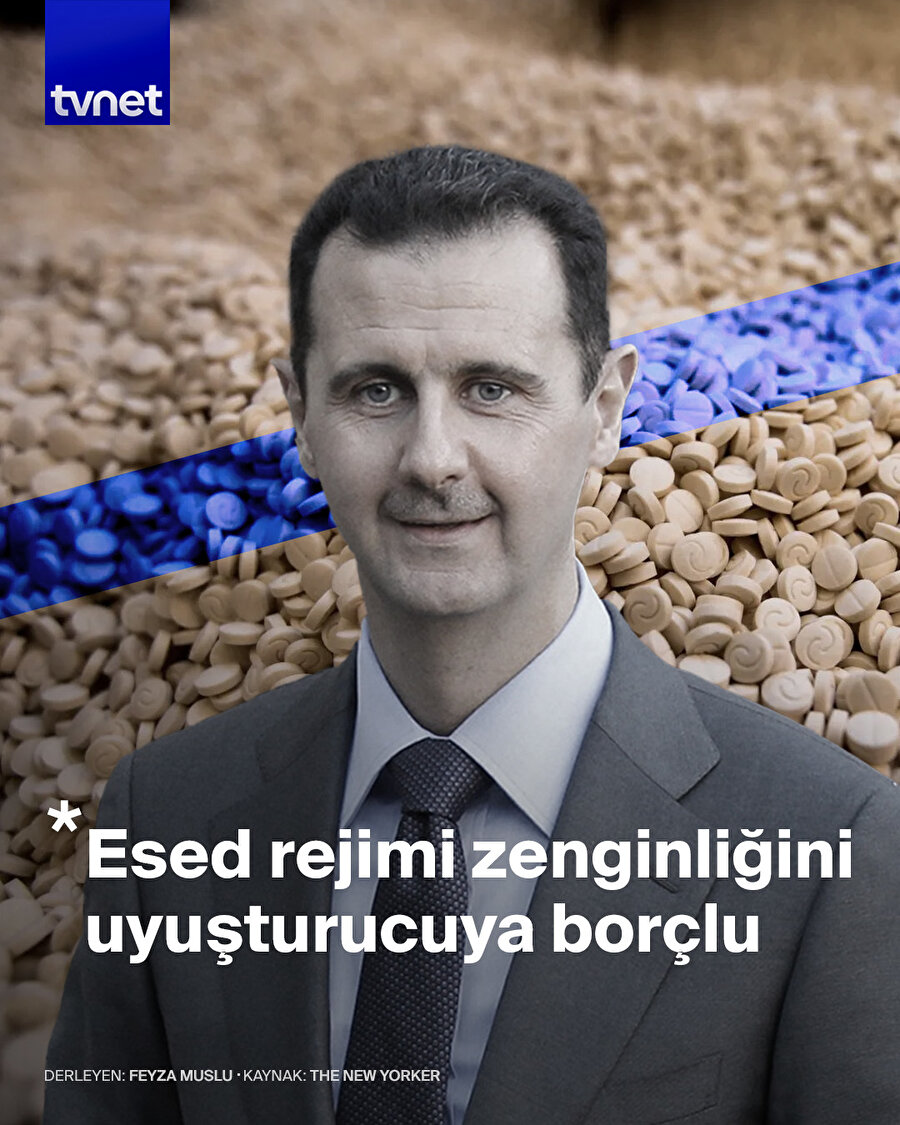 Esed rejimi zenginliğini uyuşturucuya borçlu
