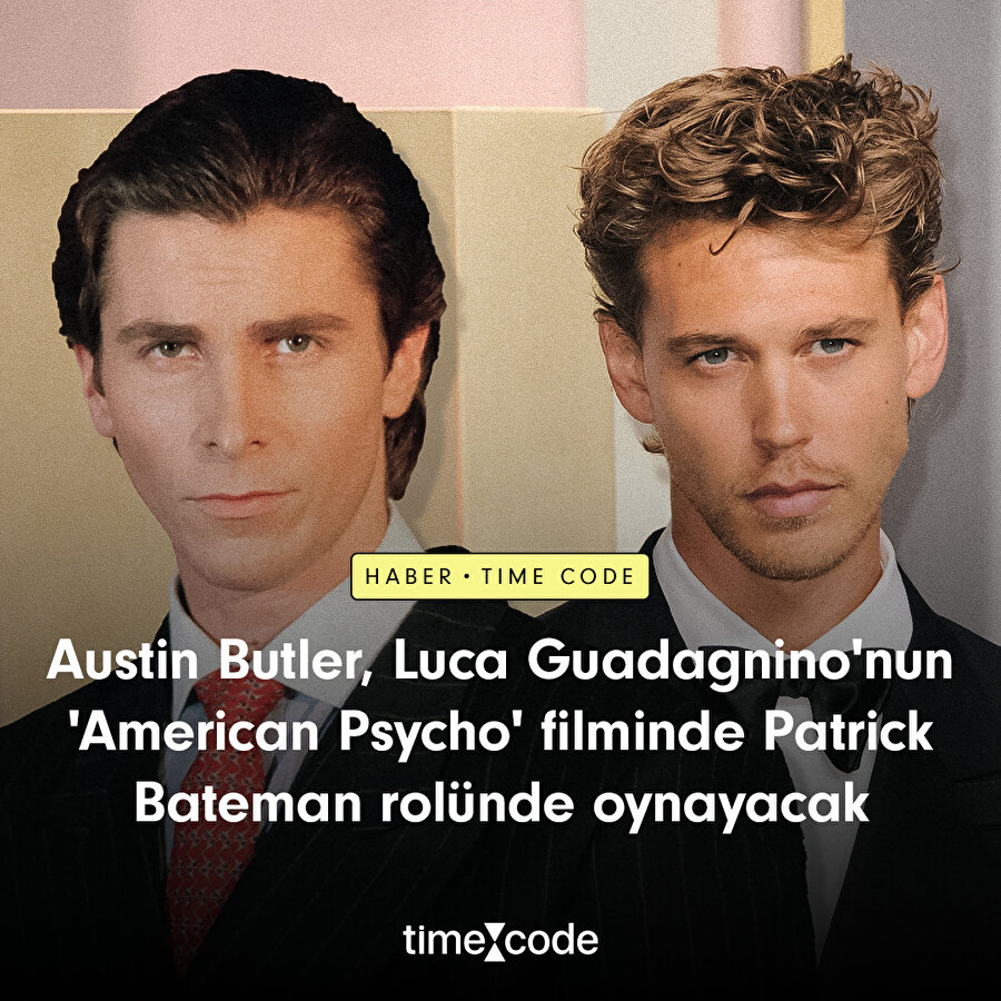 Austin Butler 'Patrick Bateman' rolünde