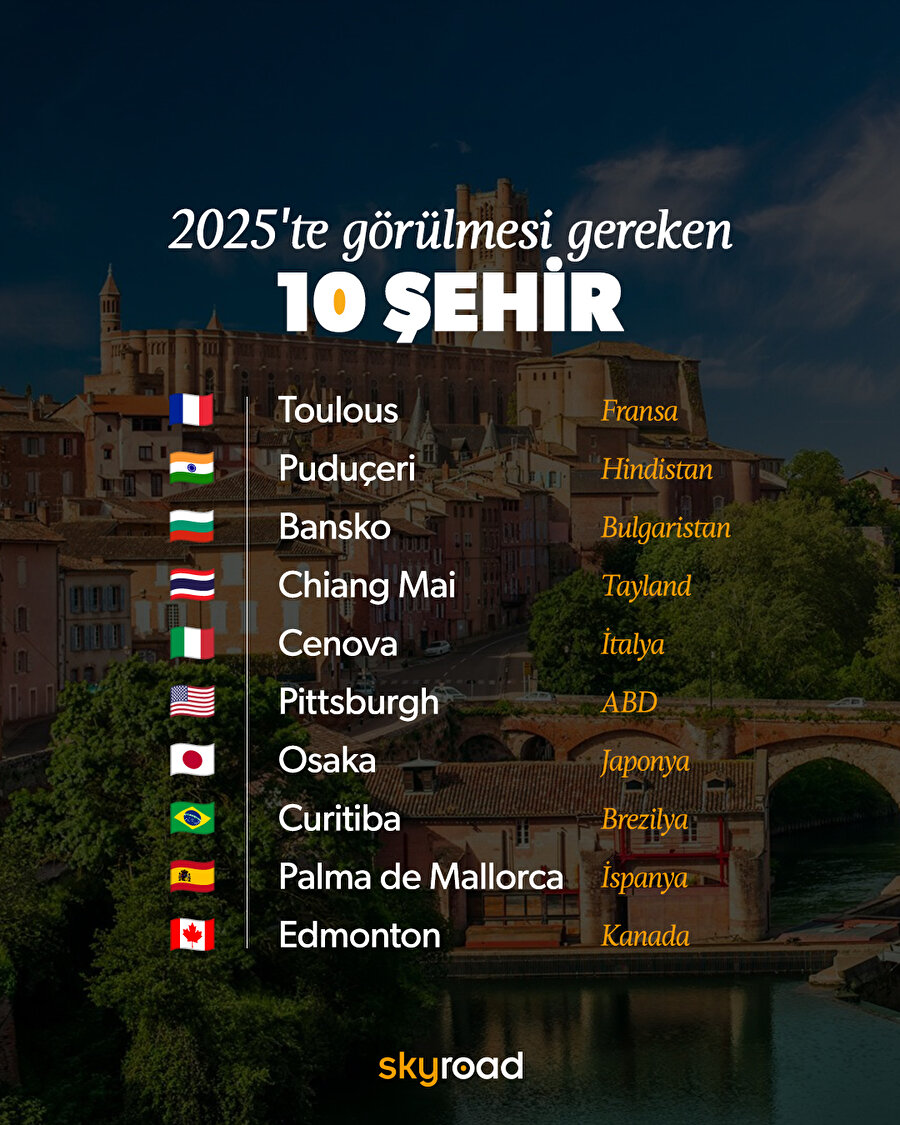 2025'te görülmesi gereken 10 şehir 🙌