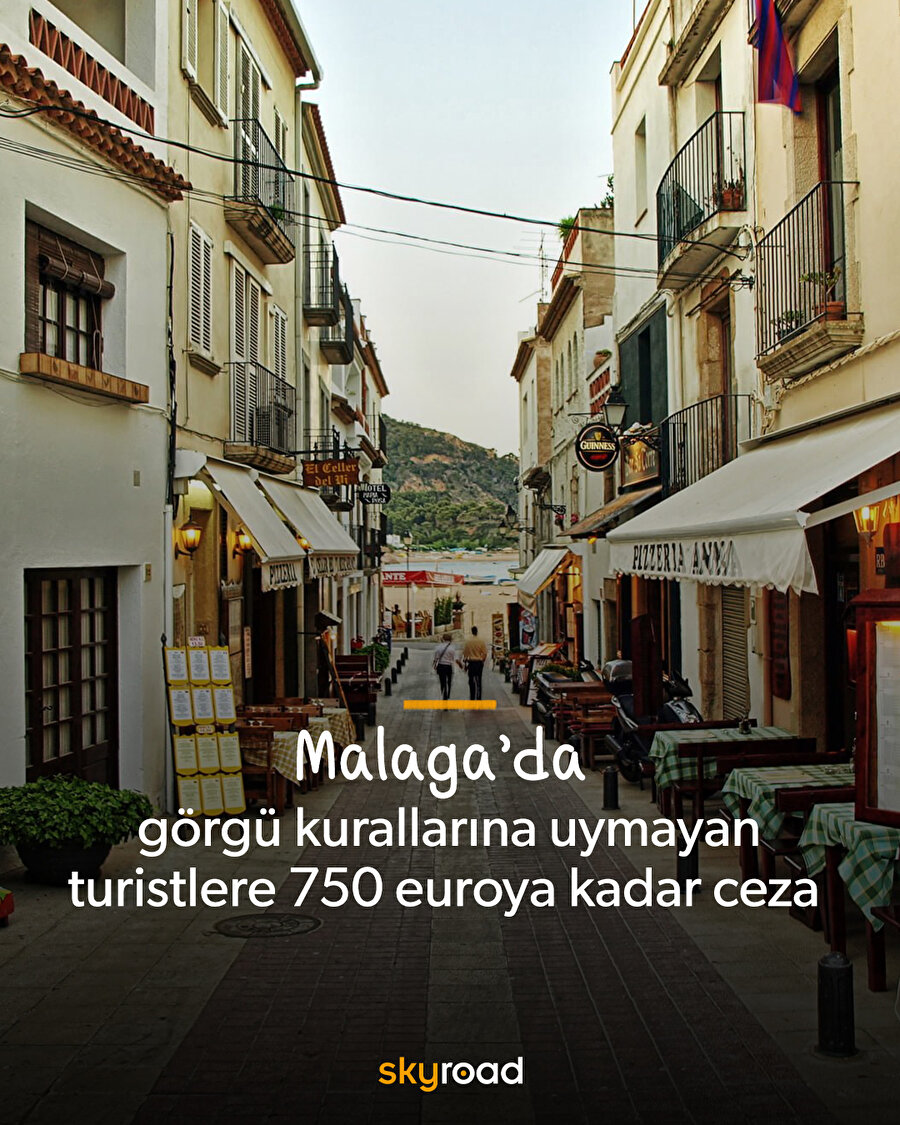 Magala'da örgü kurallarına uymayan turistlere 750 euroya kadar ceza 💶