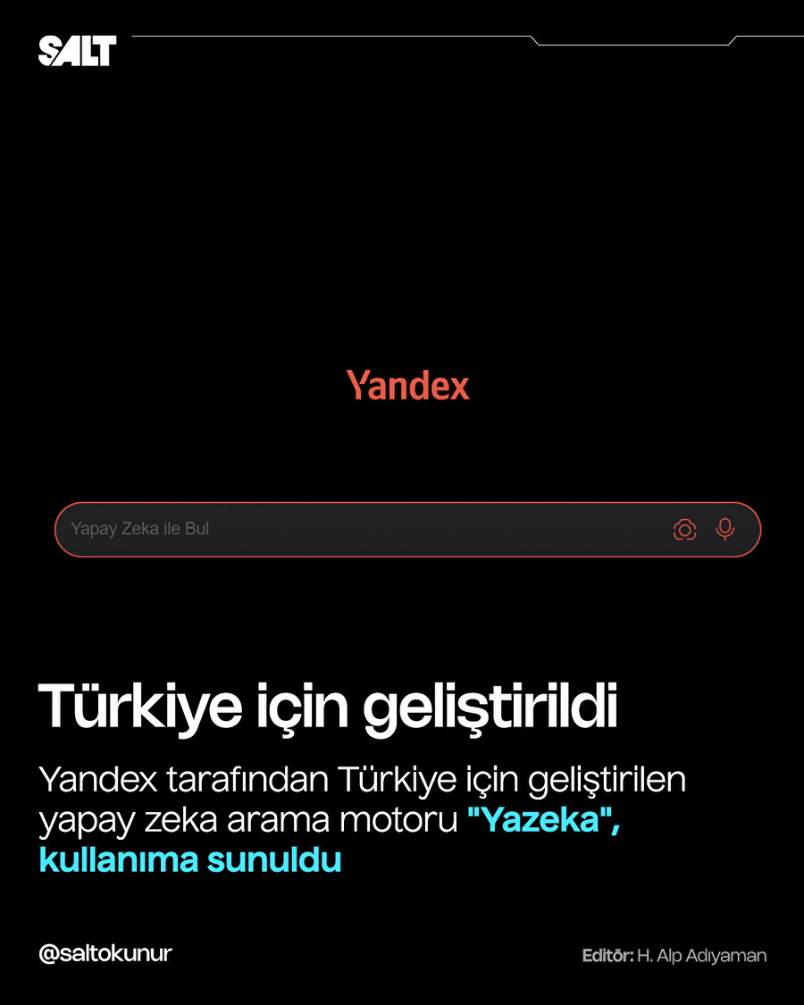 Yandex, Türkiye'ye özel yapay zekasını duyurdu