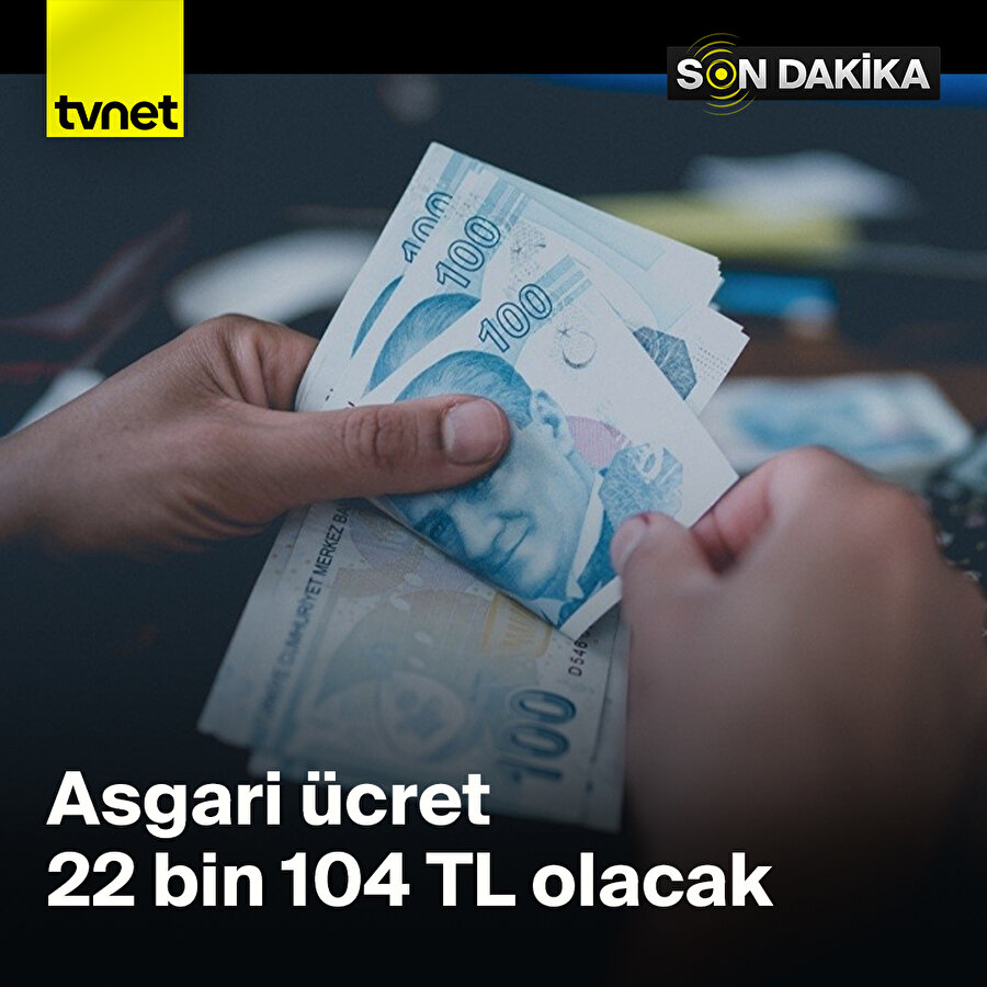 Asgari ücret belirlendi