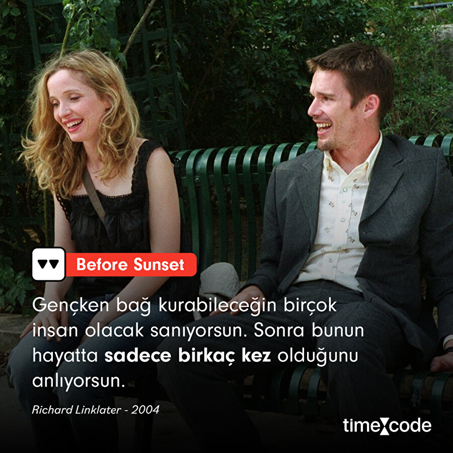 Before Sunset filminden alıntı