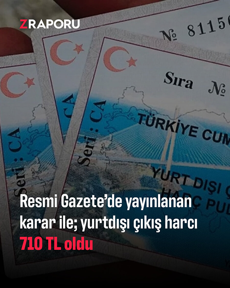 Harç pulu değişti