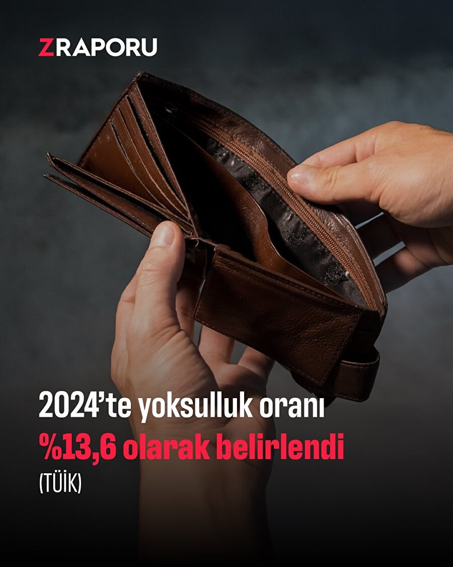 Türkiye'de yoksulluk oranı %13,6 oldu 