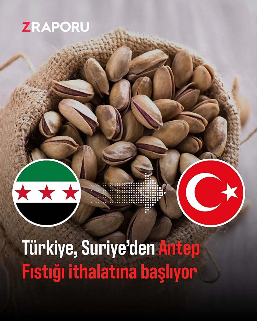 🟢Bakanlık çalışmalara başladı: Suriye’den Antep fıstığı ithal edilecek