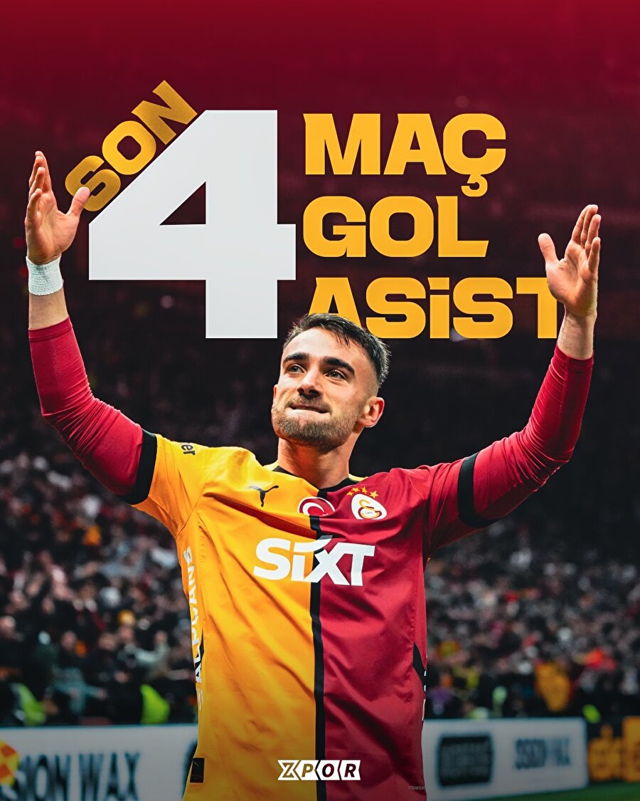 Yunus Akgün'den son 4 maçta harika istatistik