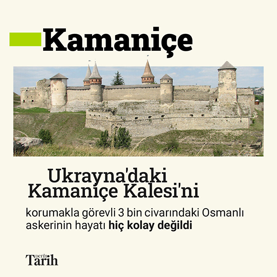 Kamaniçe Kalesi'nde Osmanlı izleri