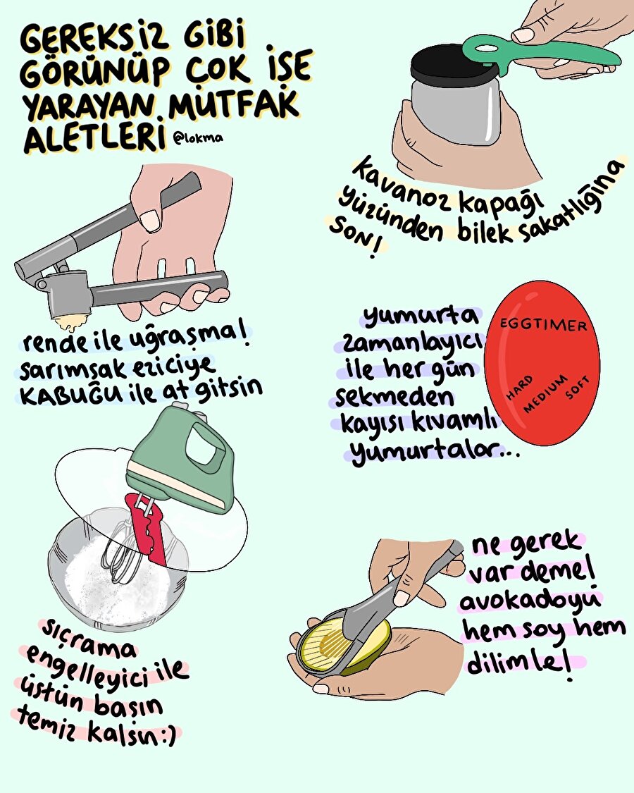 Gereksiz gibi görünüp çok işe yarayan mutfak aletleri