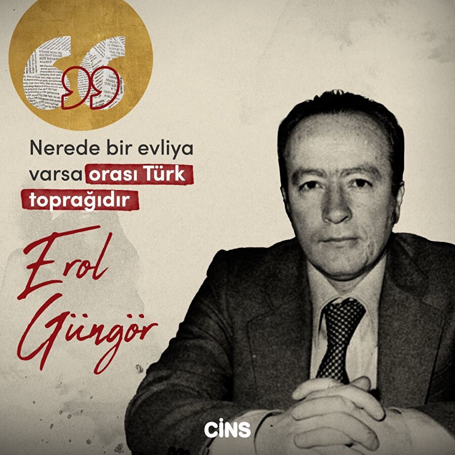 Evliyanın ayak bastığı yer Türk'ün toprağıdır
