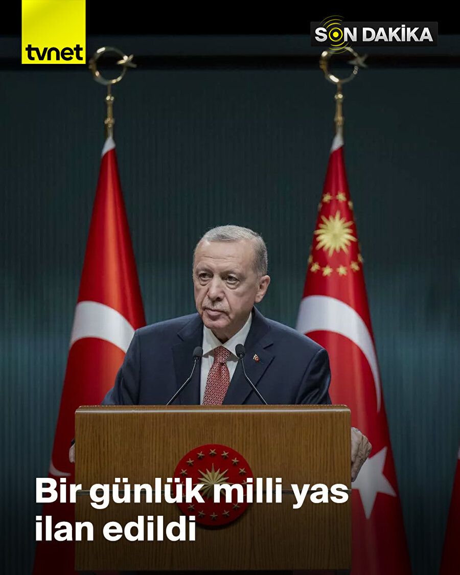 1 günlük milli yas ilan edildi