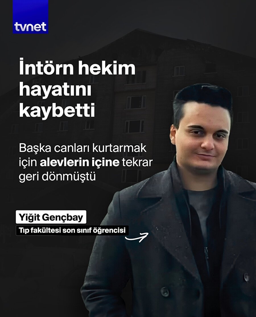 Yangında kahreden detay