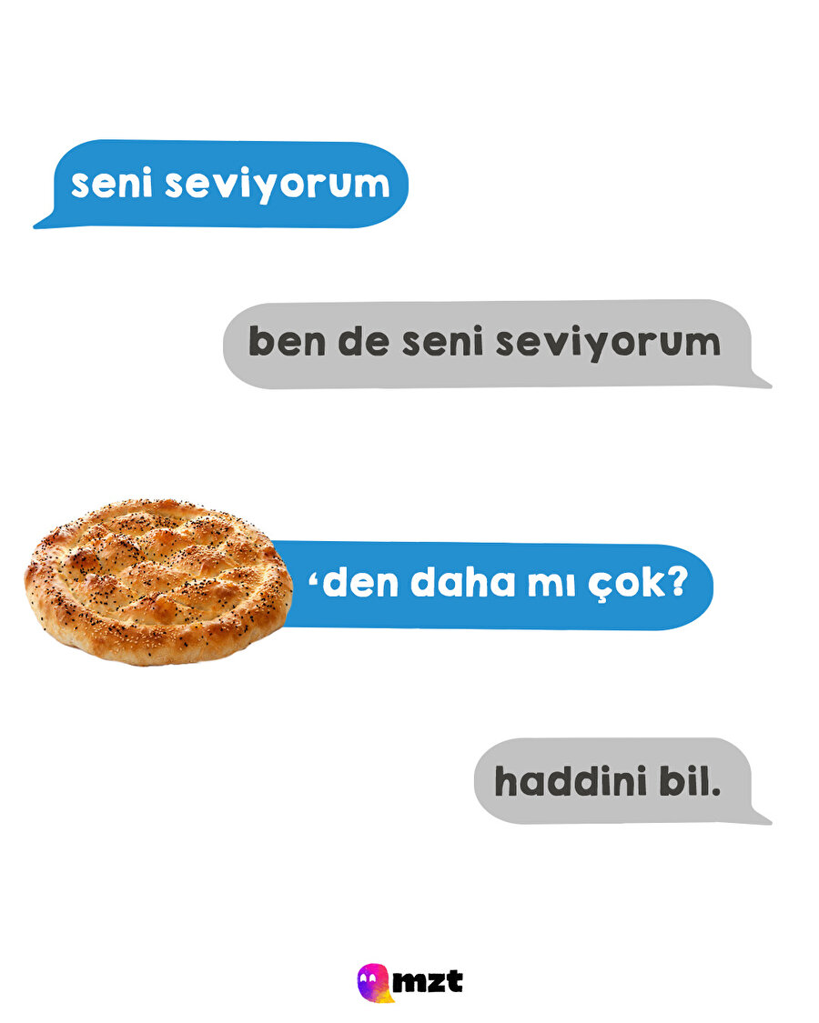 Bizim pide sevgimiz şu seviyede