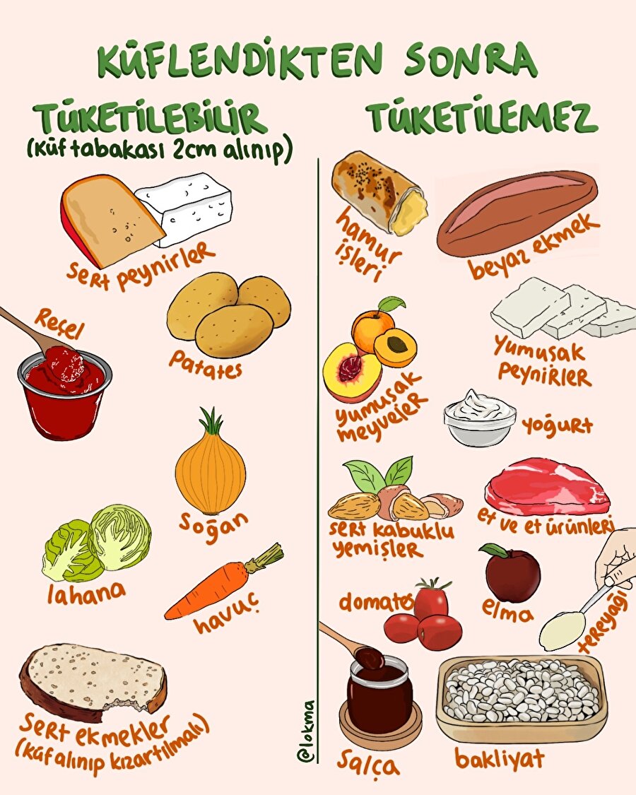 Küflendikten sonra tüketilebilir/tüketilemez