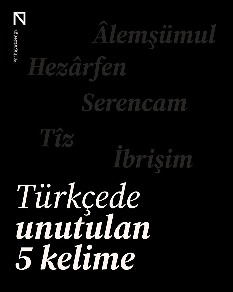 🔹 Türkçede unutulan kelimeler! 📜