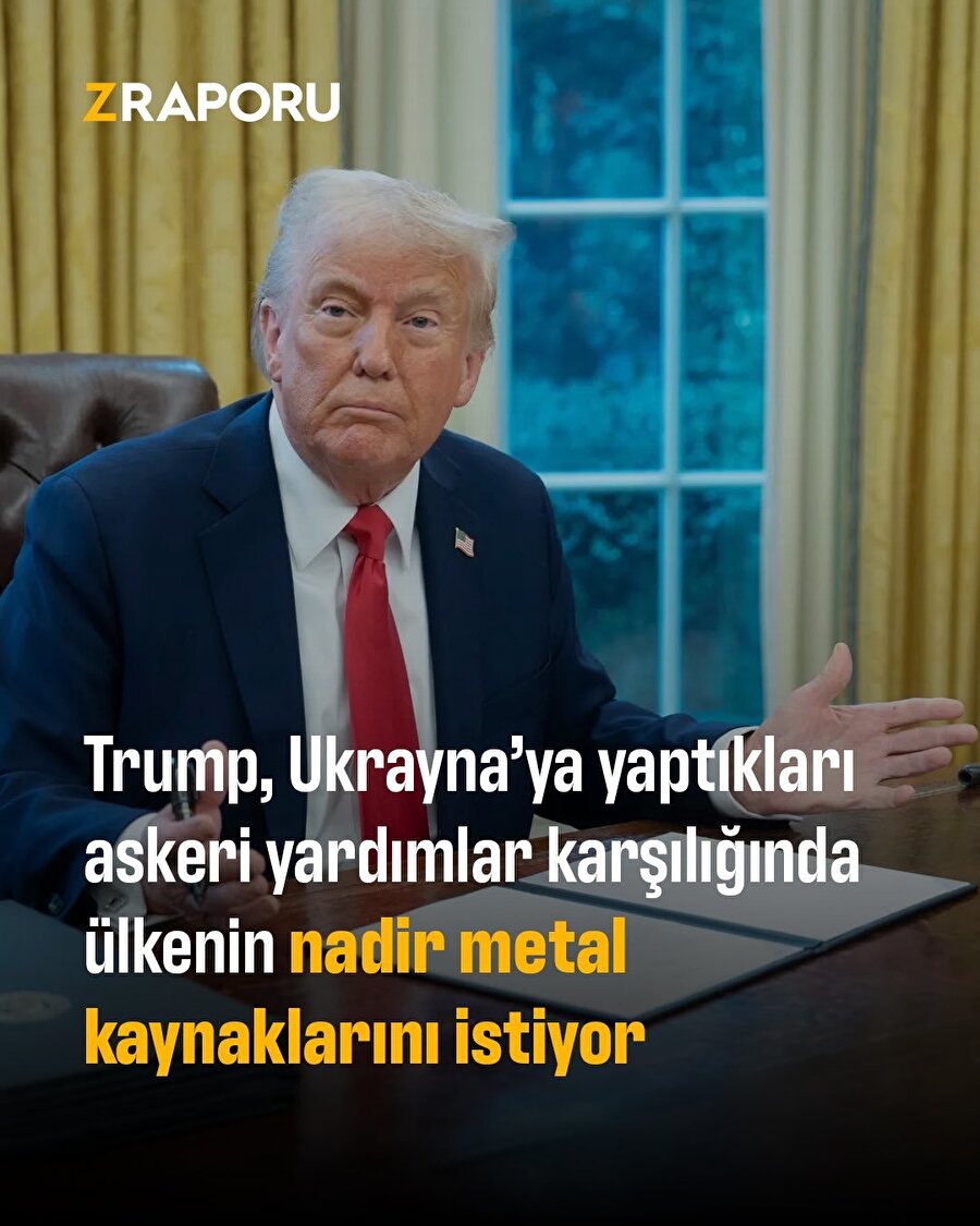 Trump Ukrayna'nın nadir metal kaynaklarını istiyor