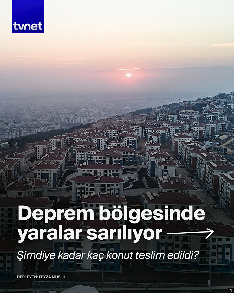 Deprem bölgesinde kaç konut teslim edildi?