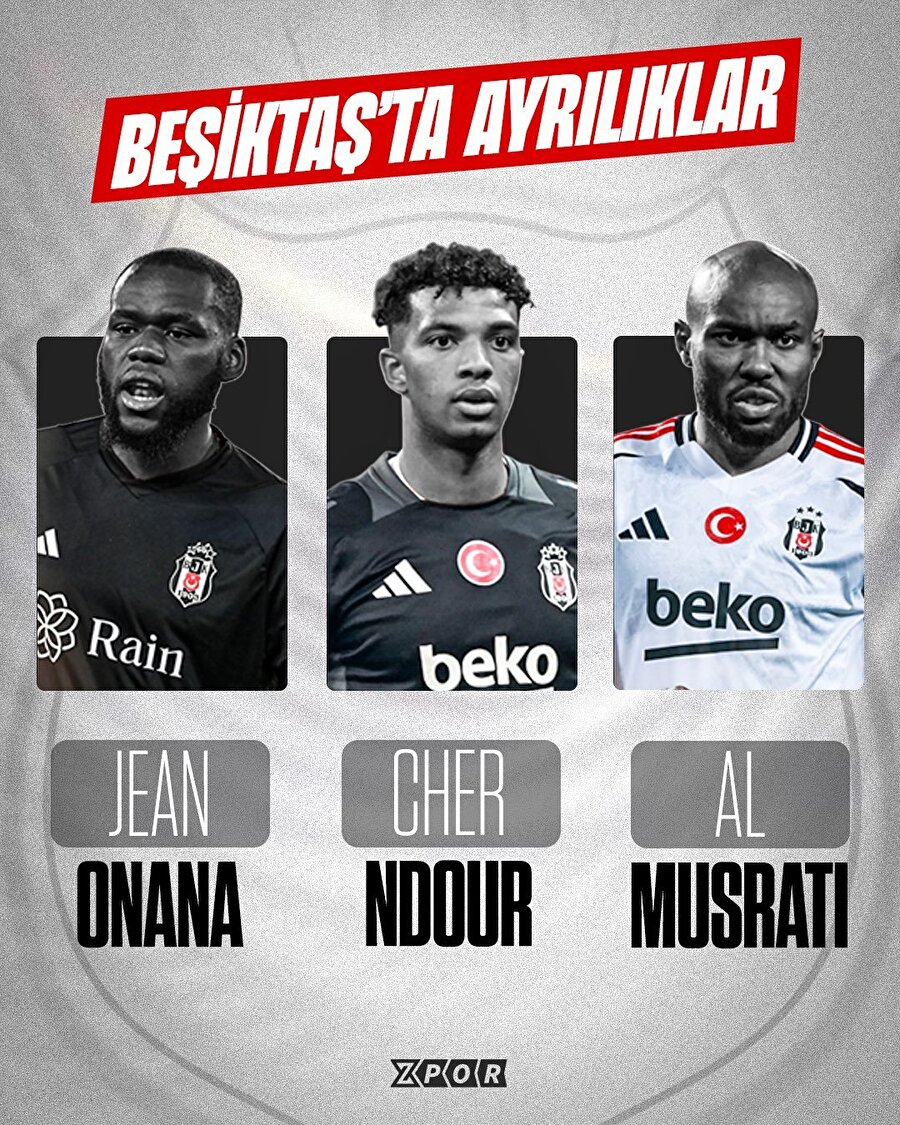 Devre arasında Beşiktaş'tan ayrılan isimler