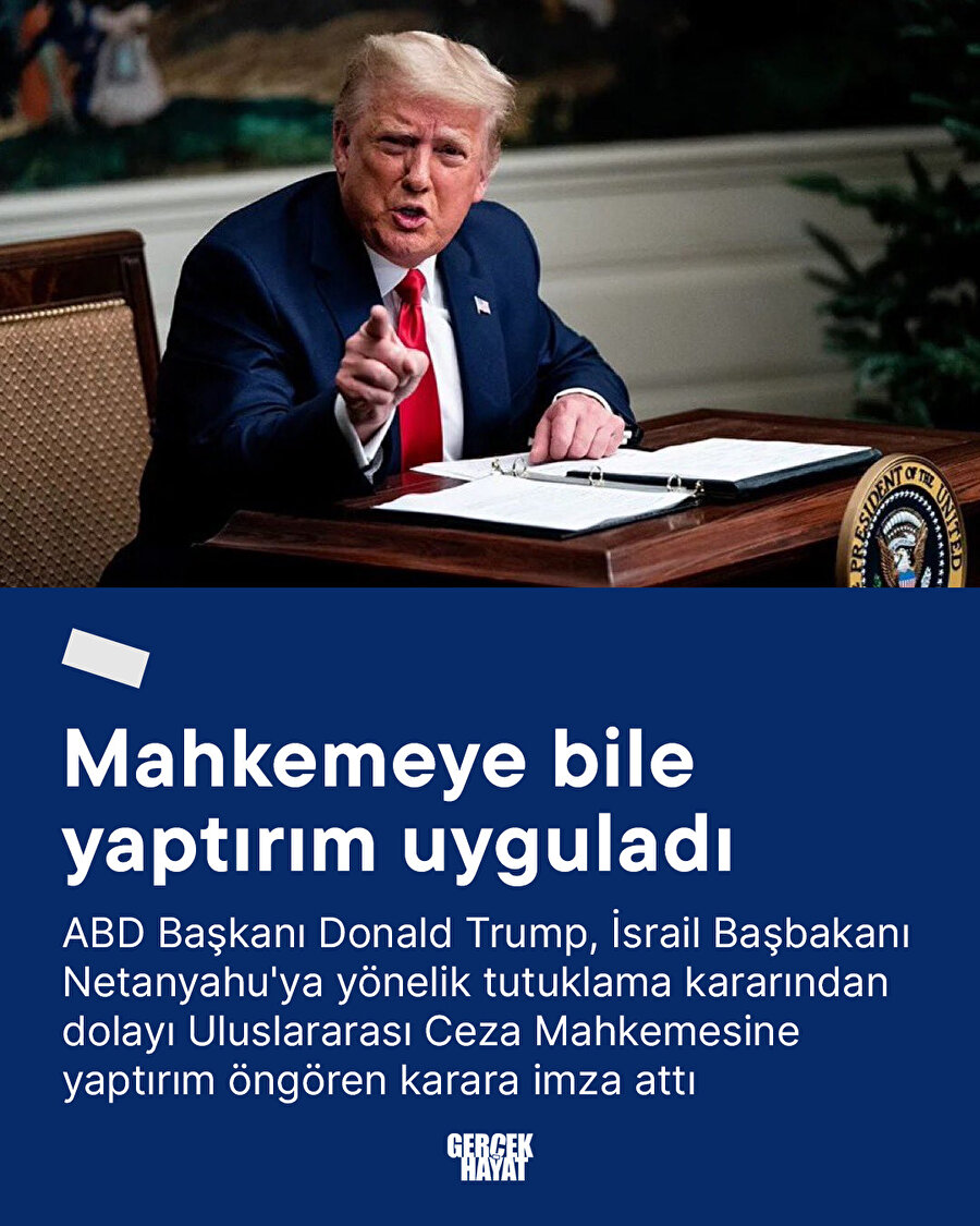 Trump UCM'ye yaptırım kararı aldı