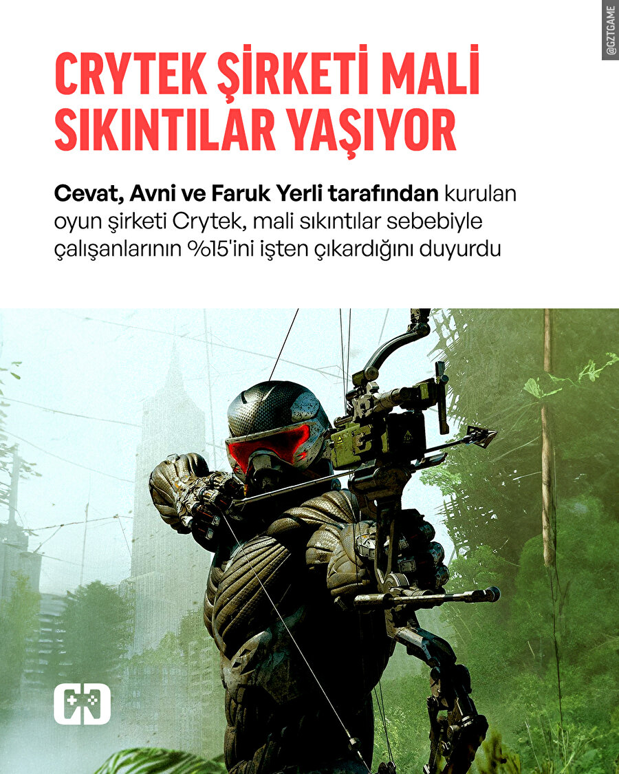 Crytek, toplu işten çıkarma yapıyor