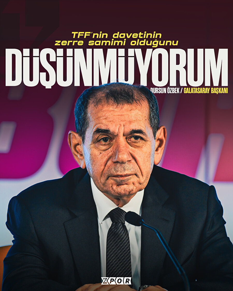 Dursun Özbek’ten sert tepki!