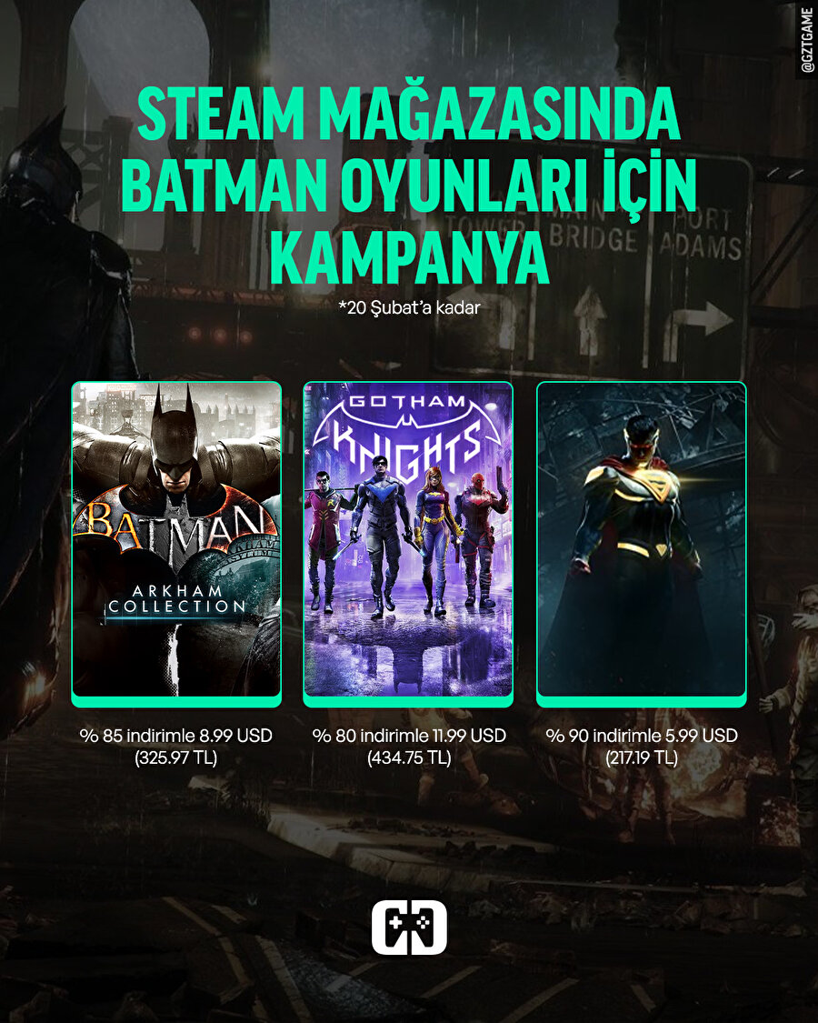 Steam'de Batman oyunları indirimde