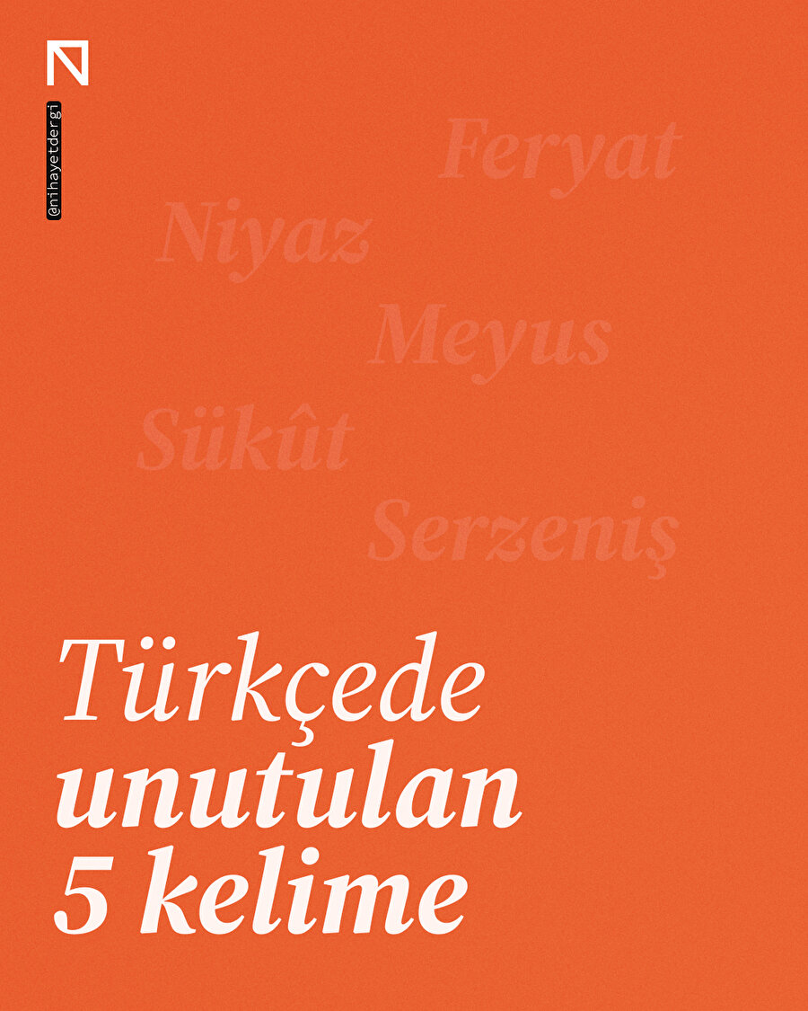 Türkçede unutulan 5 kelime