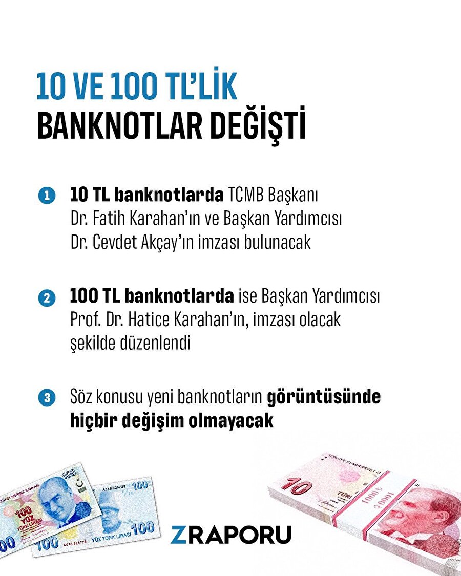 Merkez Bankası açıkladı: Yeni banknotlar geliyor 