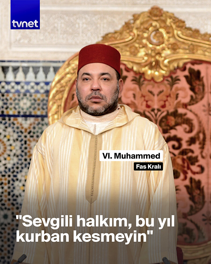 Fas halkı adına kendisi kurban kesecek