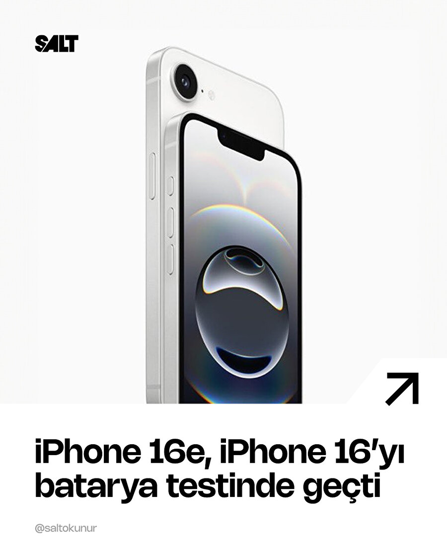 📱Yeni bir batarya testinde iPhone 16e, iPhone 16’yı geçti 