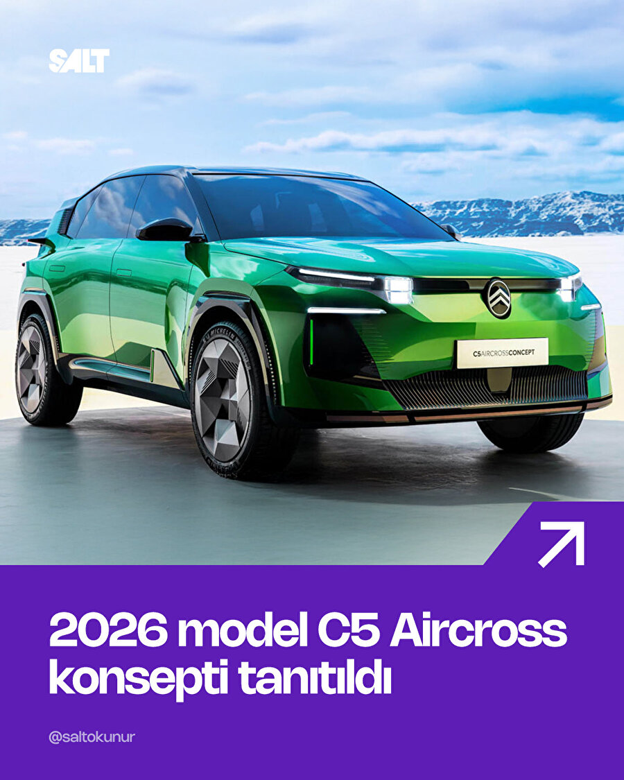 🚘2026 model Citroen C5 Aircross'un konsept modeli tanıtıldı