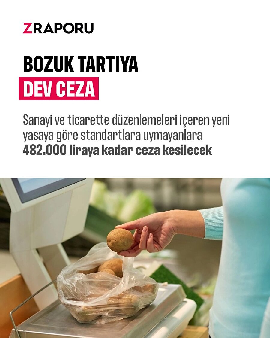 Bozuk tartıya dev ceza 