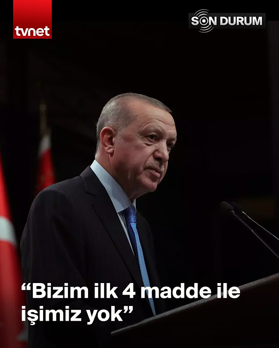 "Anayasanın ilk 4 maddesi ile işimiz yok"