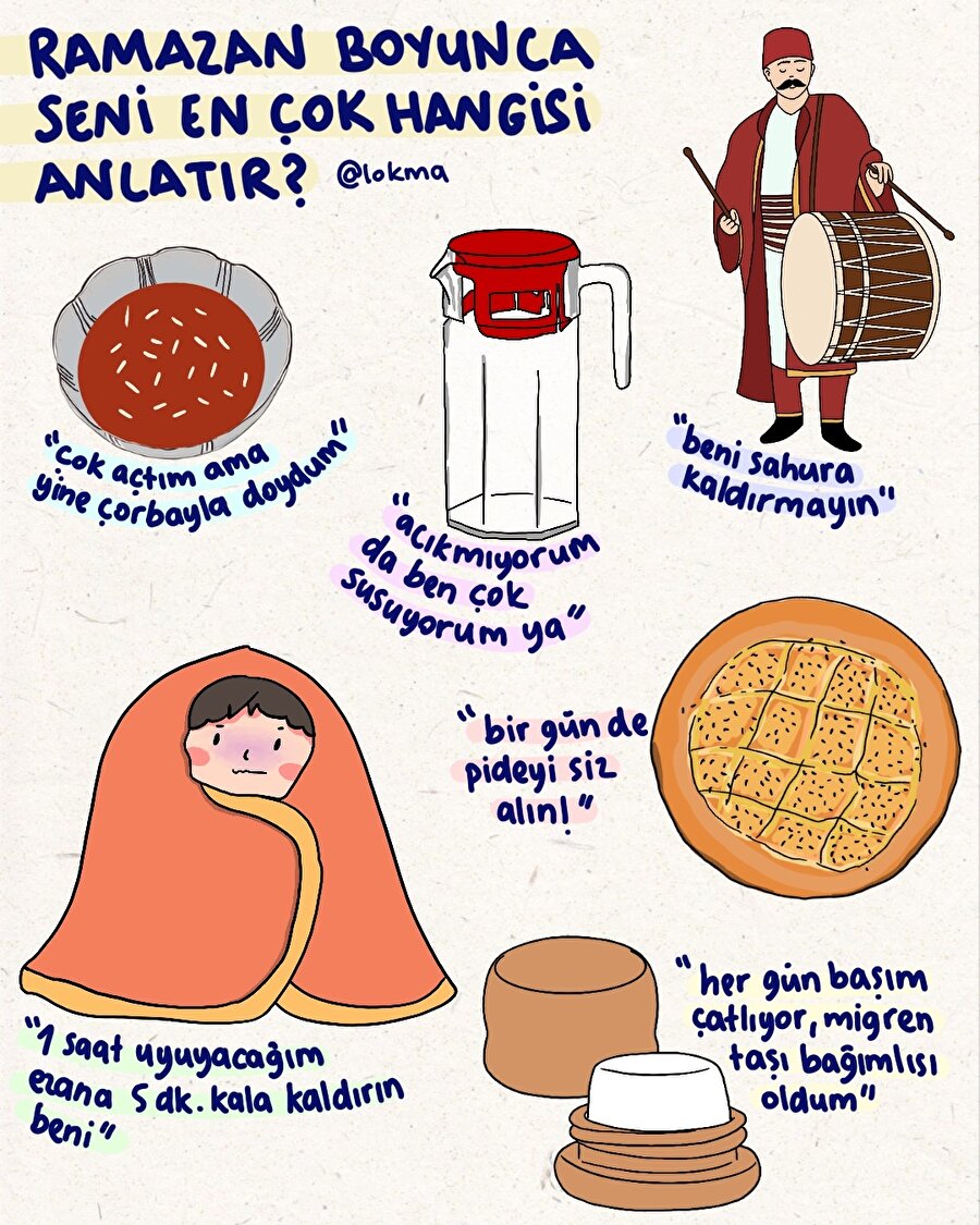 Ramazan boyunca seni en çok hangisi anlatır?