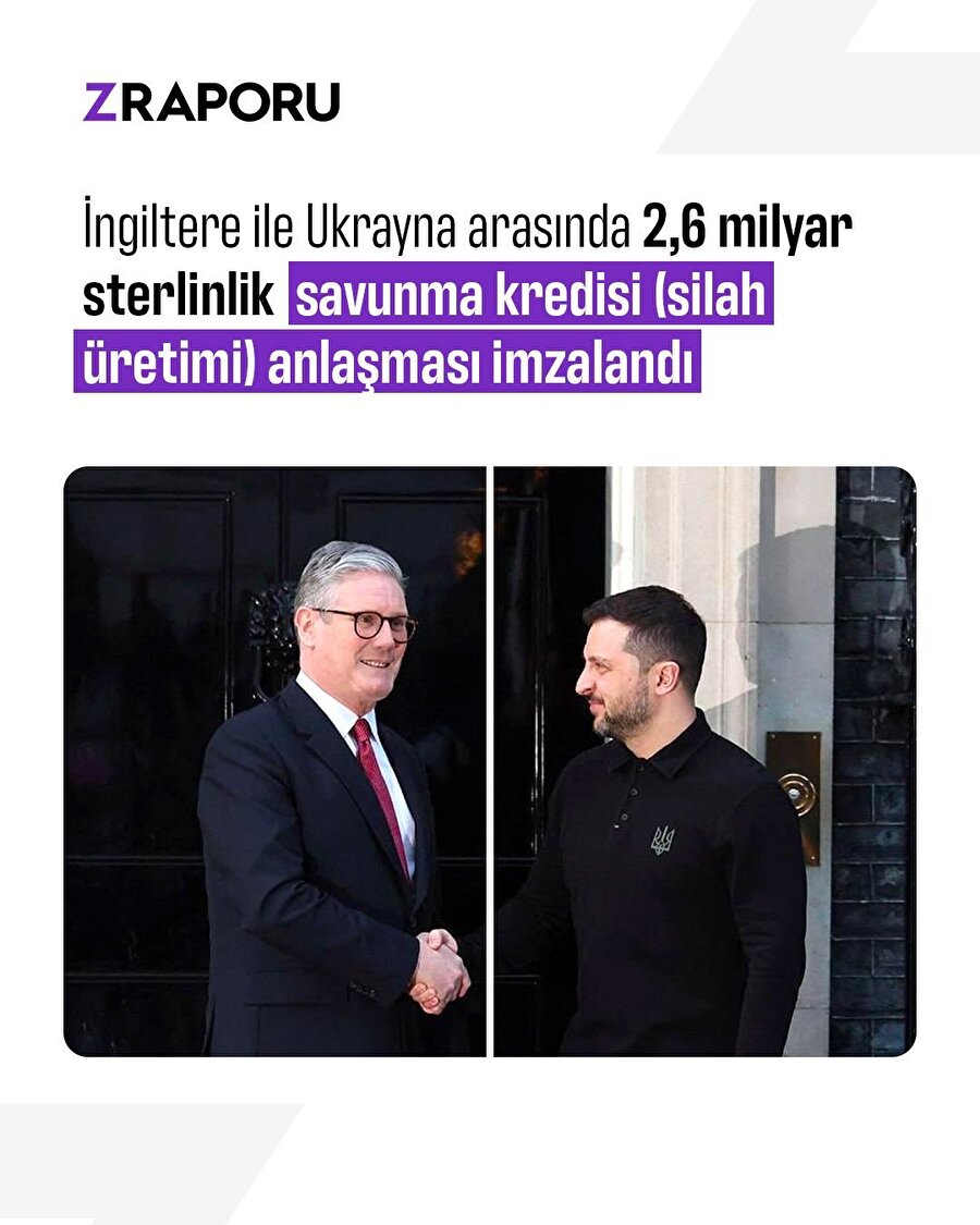 Ukrayna ile İngiltere savunma kredisi için anlaşma sağladı