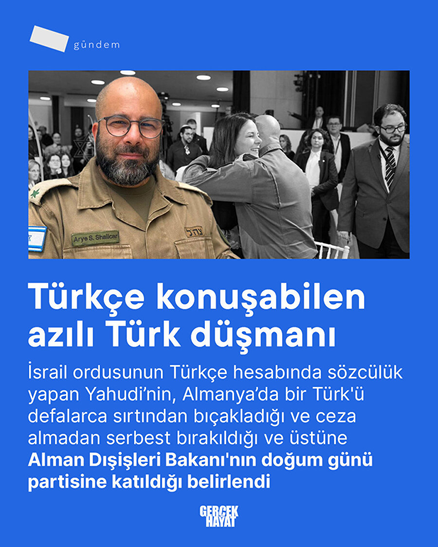 Türkçe video yayınlayan Türk düşmanı Yahudi
