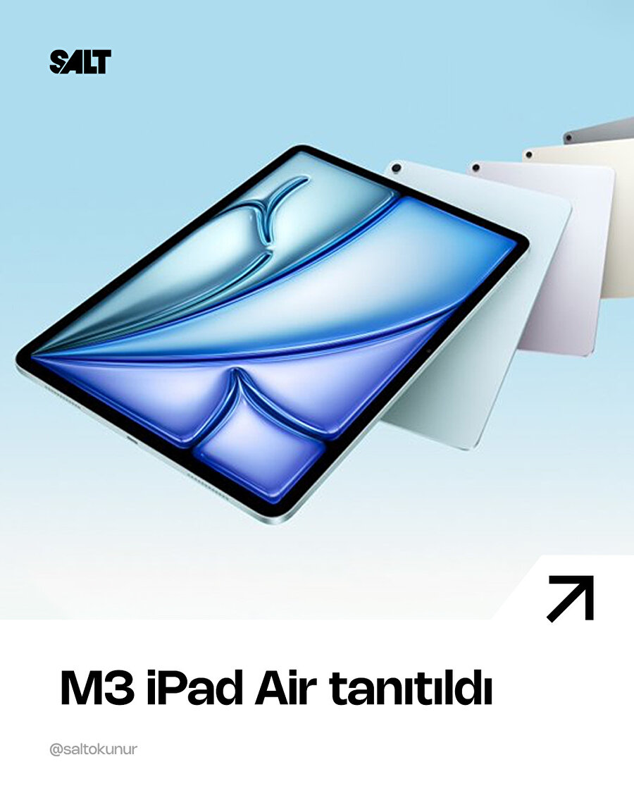 📌M3 iPad Air tanıtıldı, işte özellikler 