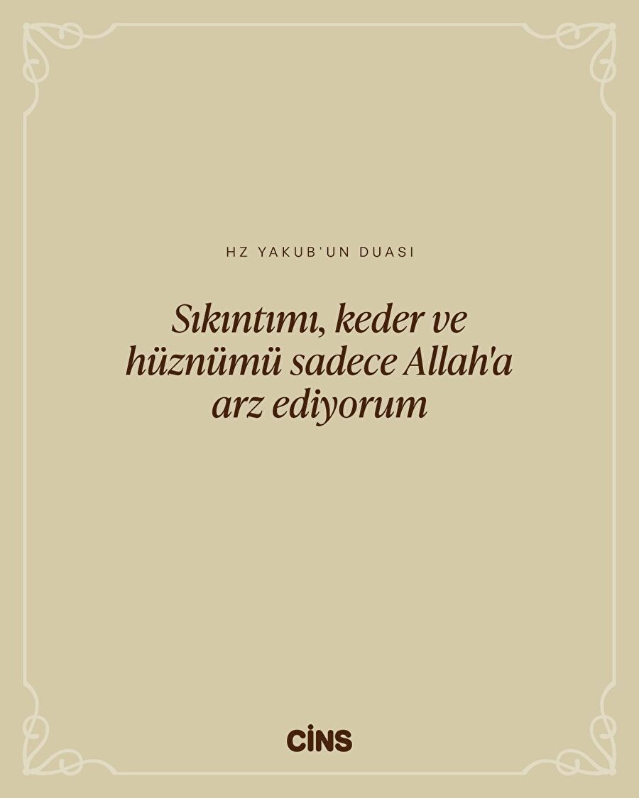 Hz.Yakup'un duası