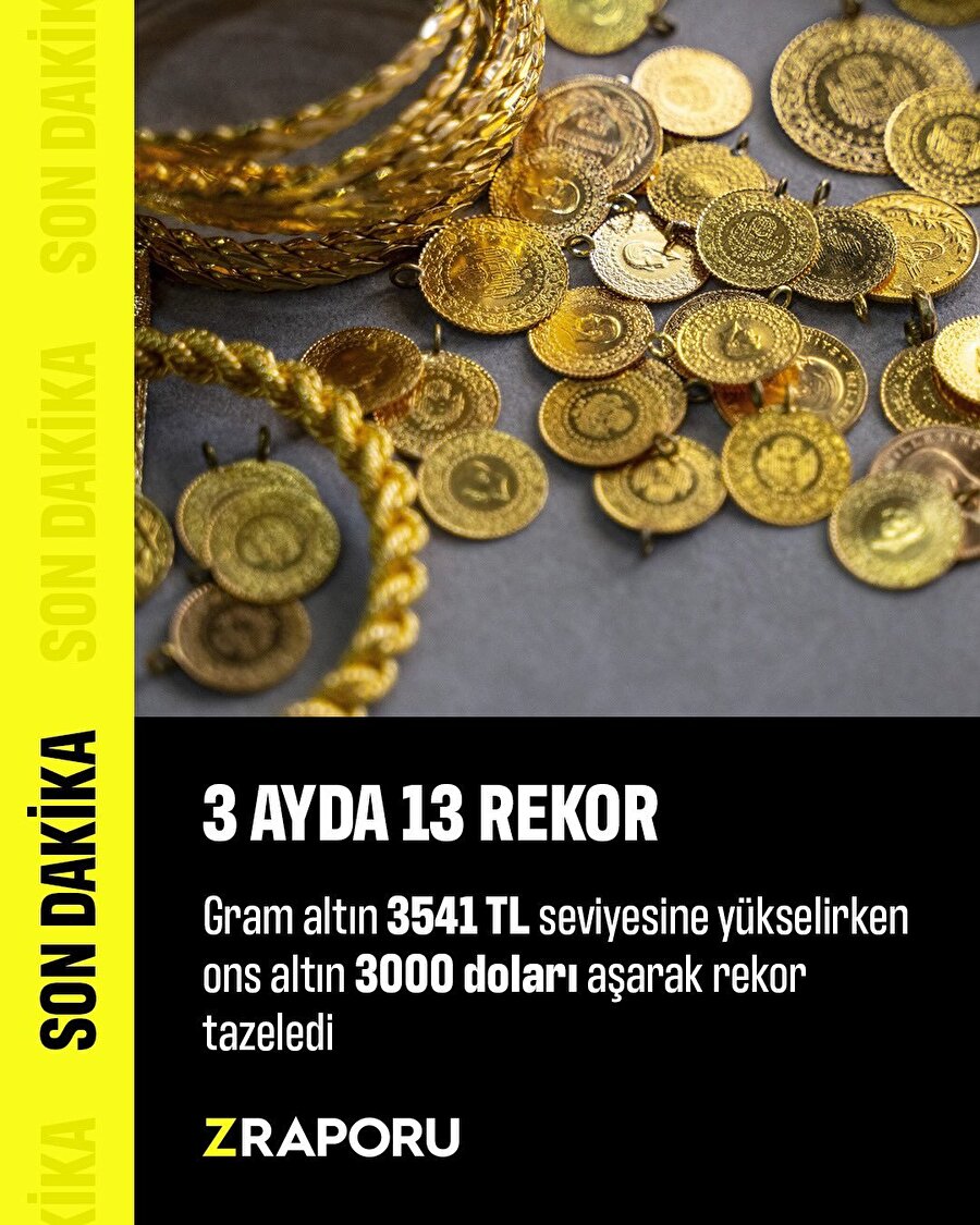 Altın 3 ayda 13 kez rekor kırdı