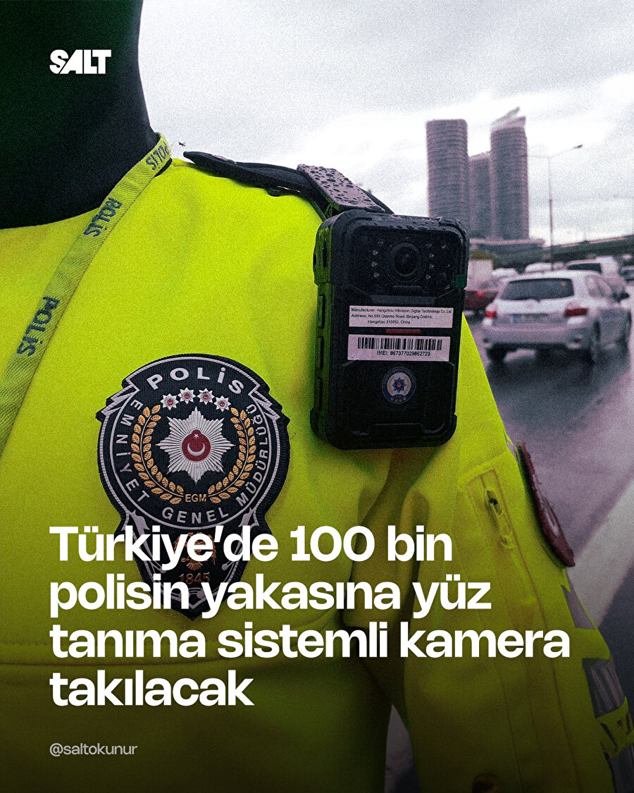 Polislere kamera takılacak