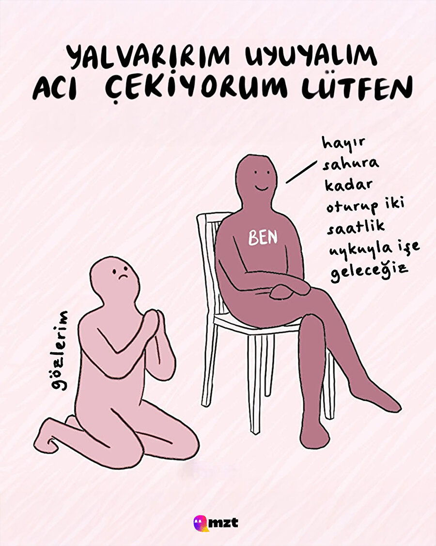 Ramazan boyunca bizdir