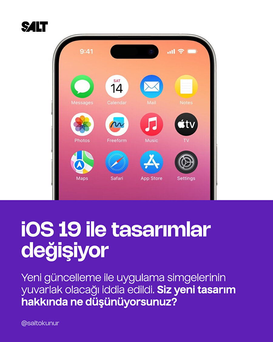 Uygulama simgeleri değişiyor