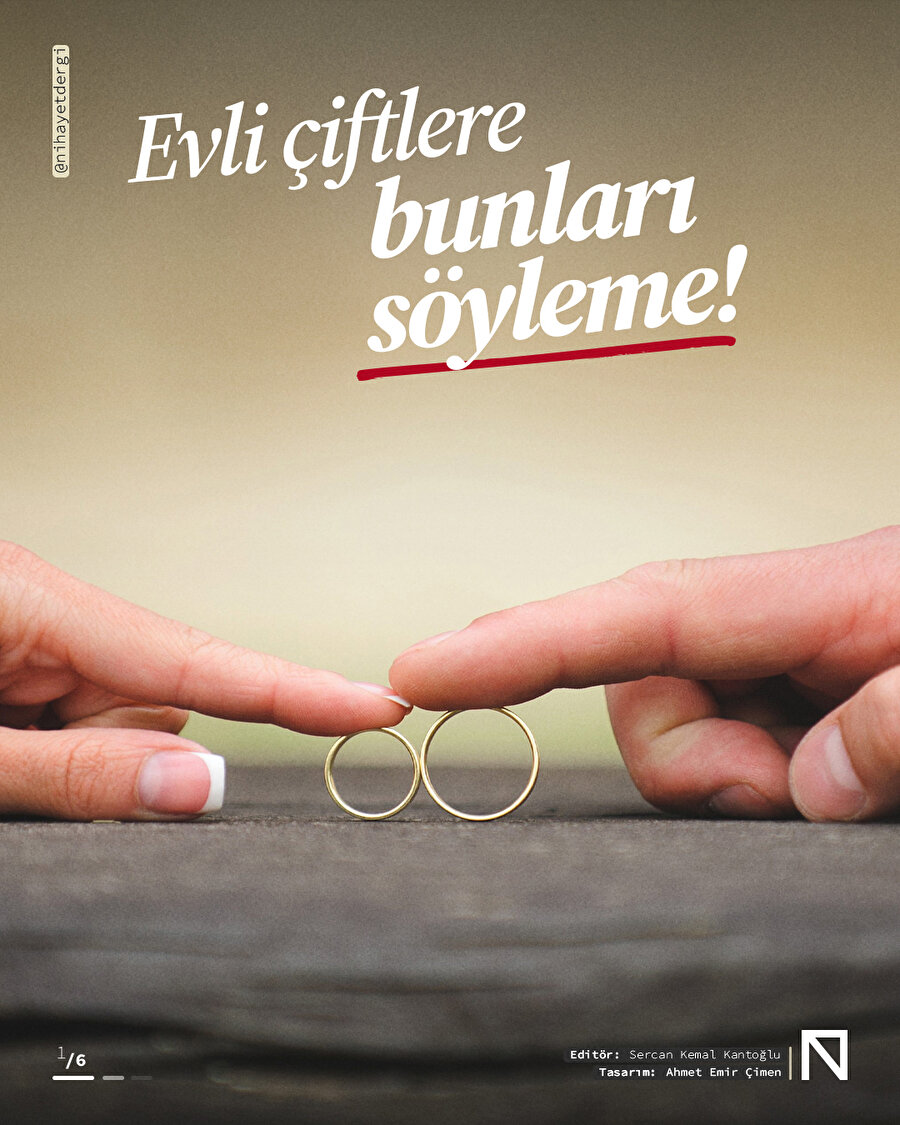 💍 Evli çiftlere bunları söyleme! 🚫