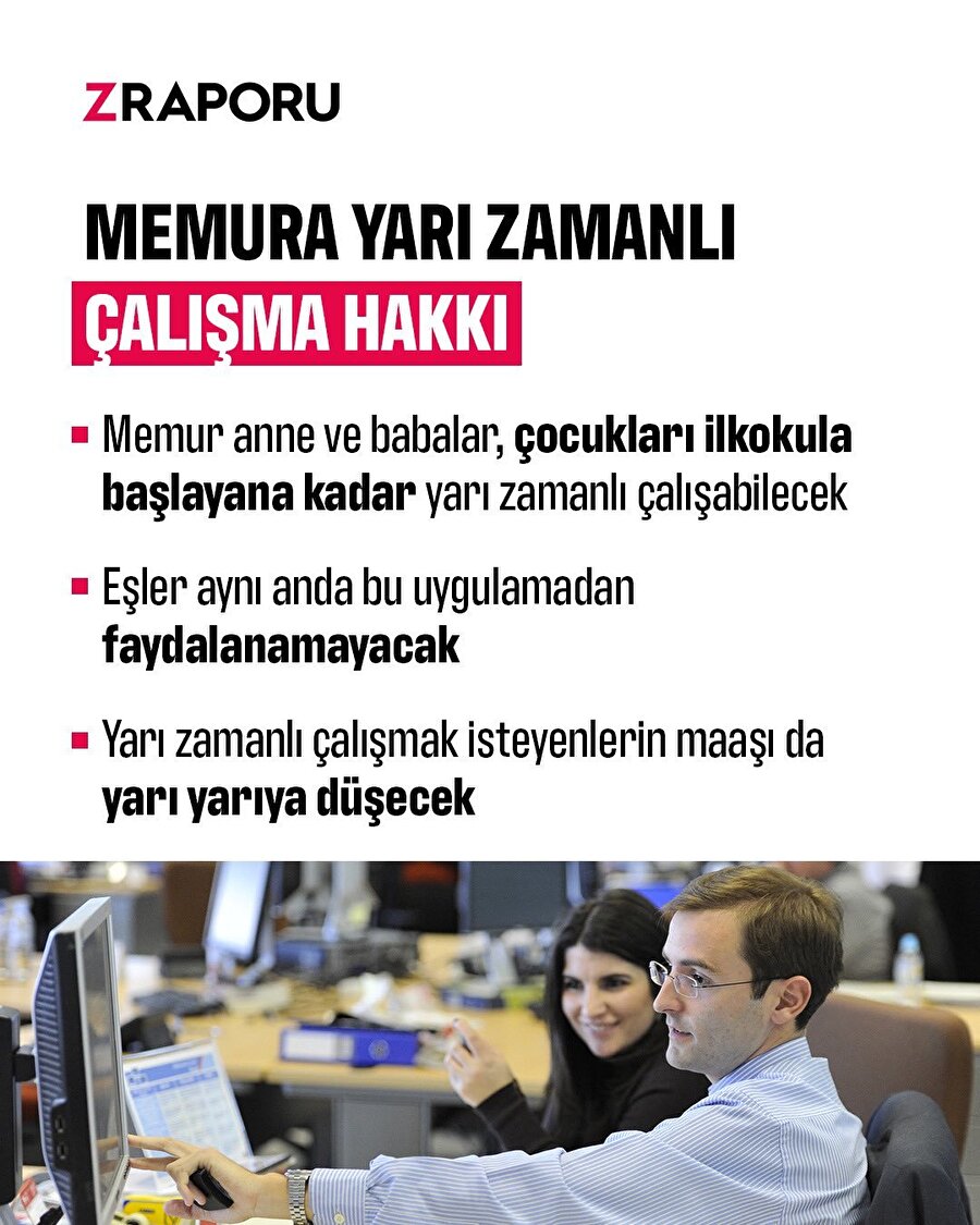 Memura yarı zamanlı çalışma hakkı 