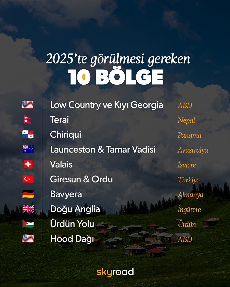 2025’te görülmesi gereken 10 bölge 🙌