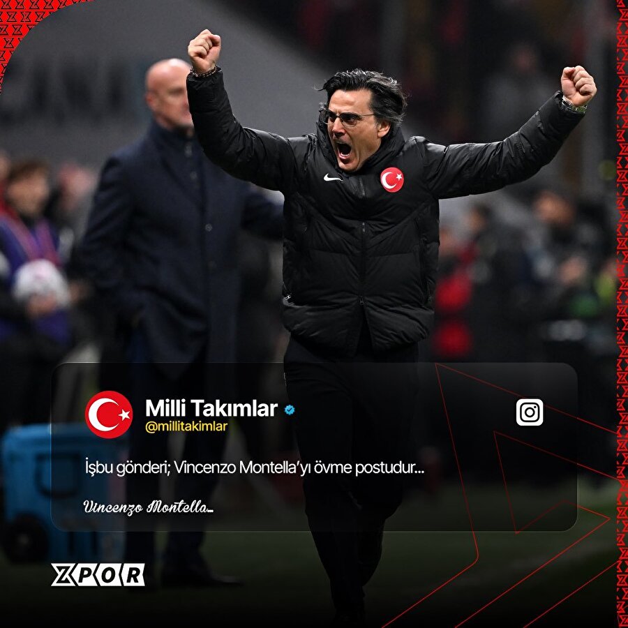 Milli Takımdan Montella paylaşımı