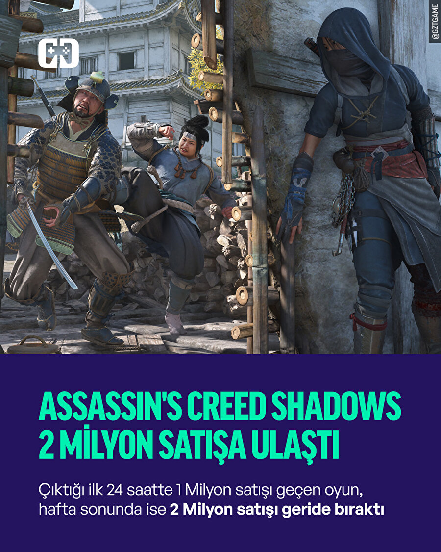 Assasin's Creed Shadows 2 Milyon sattı