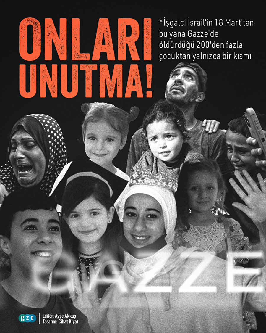 İsrail'in Gazze'de şehit ettiği 200'den fazla çocuktan sadece birkaçı 
