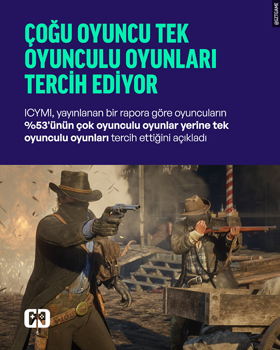 Oyuncuların çoğu tek oyunculu oyunları tercih ediyor