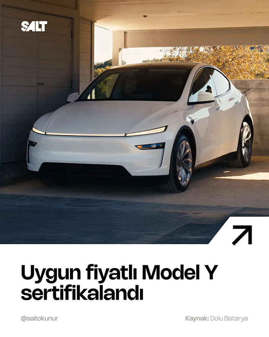 Uygun fiyatlı Tesla Model Y sertifikalandı